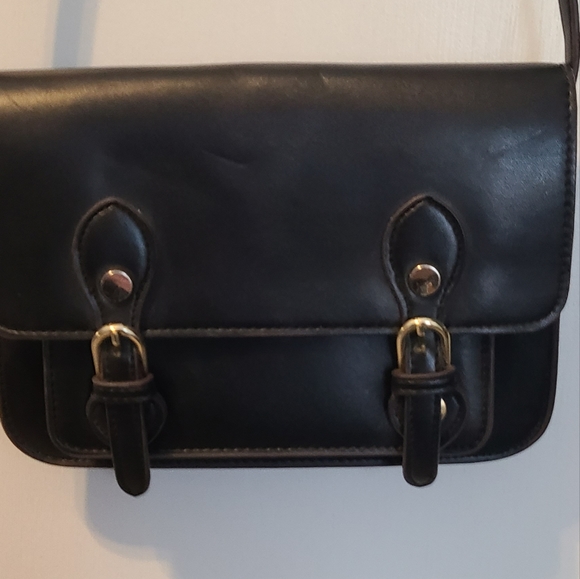 Steven by Steve Madden Black Leather Crossbody Bag - Picture 5 of 10